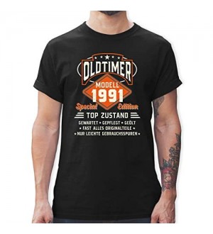 Shirtracer - Geburtstag - Oldtimer Modell 1991 - Tshirt Herren und Männer T-Shirts