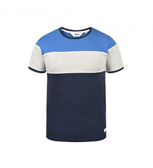 !Solid Cody Herren T-Shirt Kurzarm Shirt mit Streifen und Rundhalsausschnitt aus 100% Baumwolle