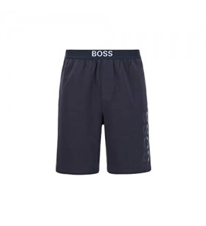 BOSS Herren Identity Shorts Pyjama-Shorts aus elastischem Baumwoll-Jersey mit Logo-Print