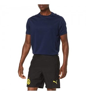 PUMA Herren Leisure Shorts BVB Leisure Shorts with 2 Side Pockets with Zip with Innersl