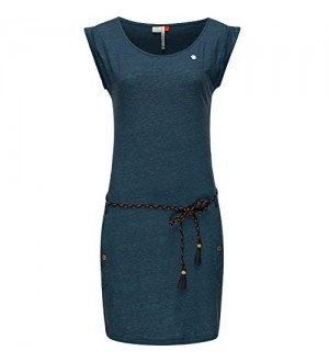 Ragwear Damen Kleid Sommerkleid Baumwollkleid Jersey-Kleid Tag XS-XXL