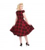 Hearts & Roses London Damen 50er Jahre Kleid Tartan Tea Dress