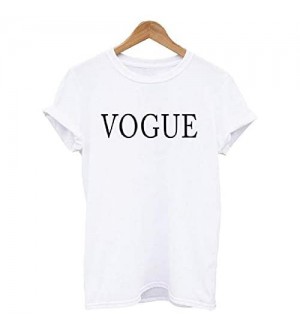 Plus Size S-XXL T-Shirt Frauen   Vogue Bedrucktes T-Shirt Frau T-Shirts Oberteile Lässige weibliche T-Shirts