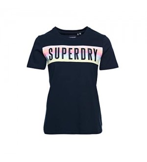 Superdry Damen Sb Rainbow Panel Entry Tee T-Shirt