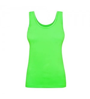 Assoluta Damen Sport Tank Top Shirt in neon Farben grün orange pink gelb