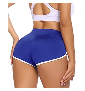 ADOME Kurze Sporthose Damen Sportshorts Enge Yogahose Mini Hotpants Jogginghose Workout Sport Fitness Gym