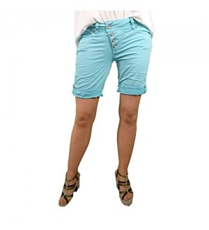 Buena Vista | Damen Sommer Shorts |farbige Bermuda | Malibu | Stretch Twill | Kurze Hose zum krempeln