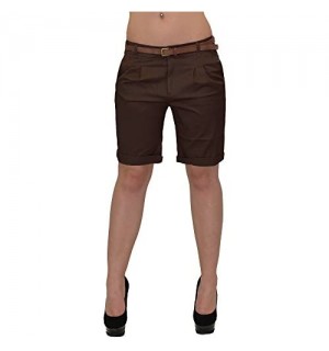 ESRA Damen Shorts Kurze Hose Baumwolle Damen Sommerhose Damenshorts aktuelle Farben H31