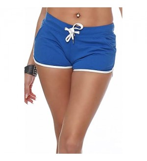 Happy Clothing Damen Shorts Kurze Hose Hot Pants Skinny Fit Retro Design mit Taschen