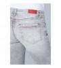 SOCCX Damen Bermudas Jeans RO:My mit bedruckter Innenseite