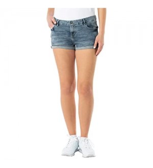 Sublevel Kurze Damen Jeans-Shorts mit Aufschlag & Used-Parts
