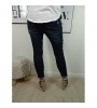 Jewelly Stretch Jeans| im Baggy Boyfriend Schnitt| Damen Hose mit dekorativer Knopfleiste| Perfekter Sitz