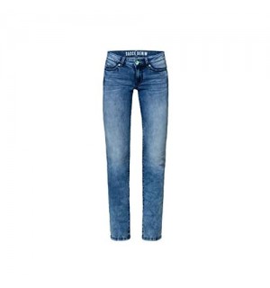 SOCCX Damen Jeans RO:My mit Bleaching-Effekten