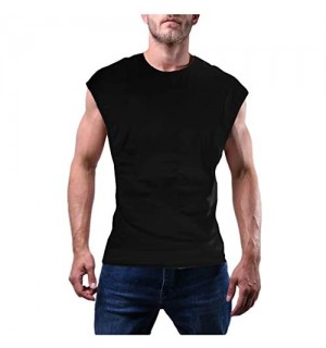 AmyGline T-Shirt Herren Ärmelloses Tank Top Fitness Sport Leicht WesteT-Shirt Männer Tshirt Top Hemd Bluse Oberteile