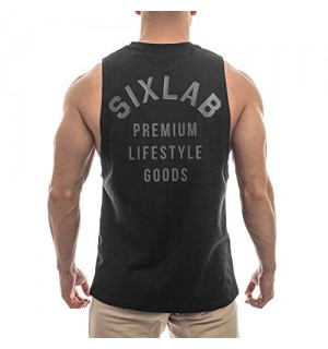 Sixlab PLG Cut Off Tank Top Herren Muskelshirt Gym Fitness