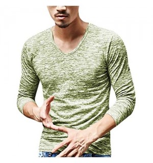VECDY Herren Bluse Räumungsverkauf- Herren Mens Solid V Ausschnitt Langarm T-Shirt Top Slim Bluse Hübsche Reisejacke Cool und cool top